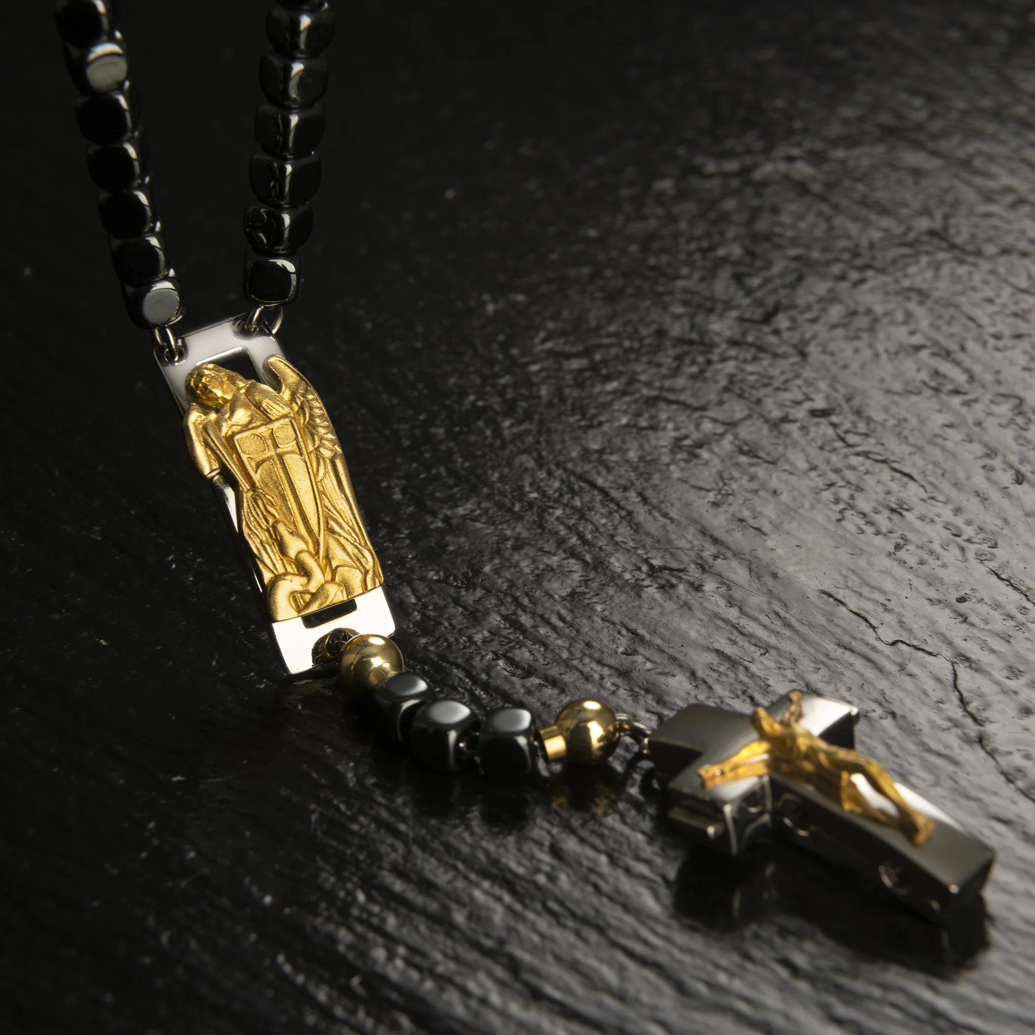 DEVOTIONAL ROSALET® - SQUARE POLISHED HEMATITE BEADS - Image 7