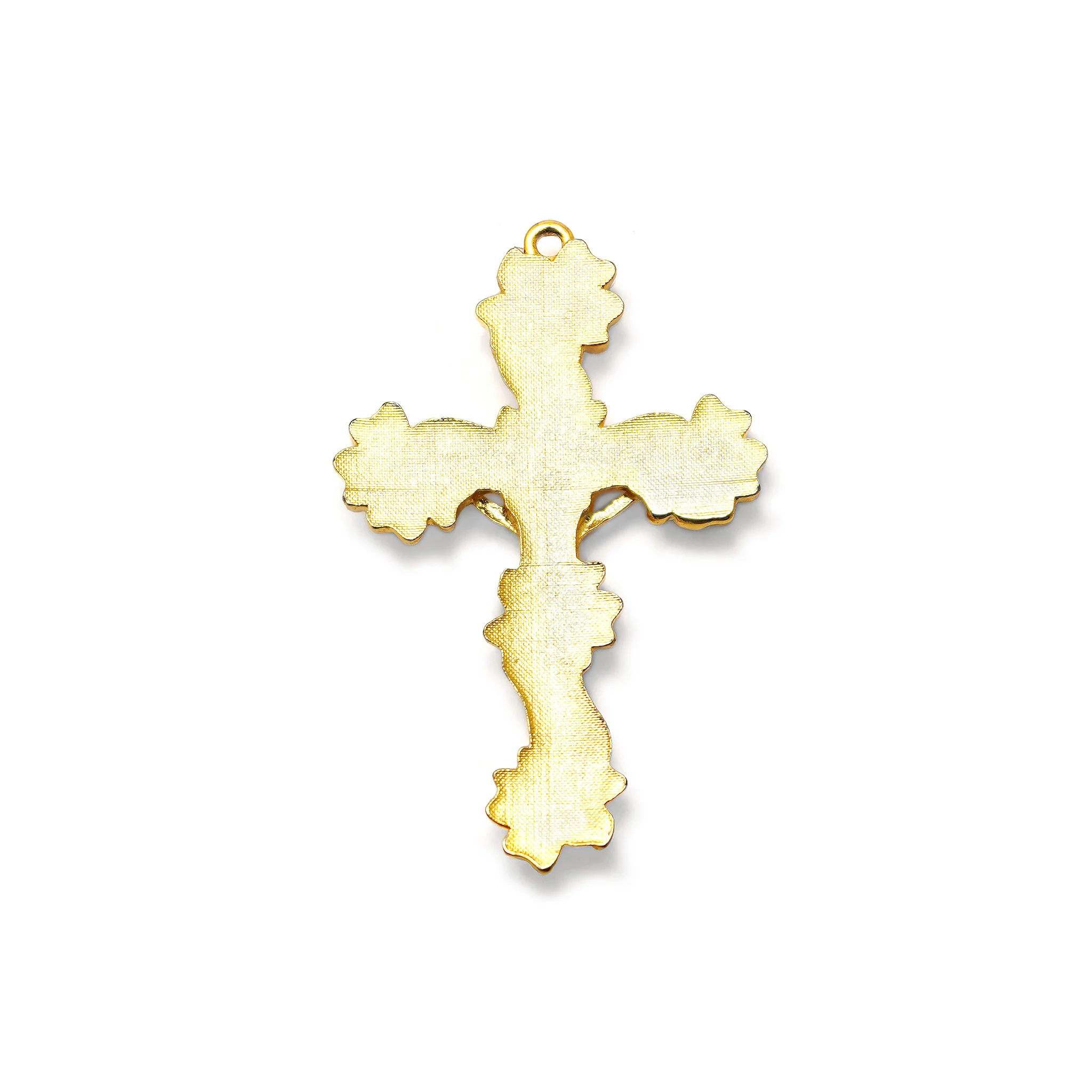 Holy Easter Gold Rosary with crystal beads - Image 3