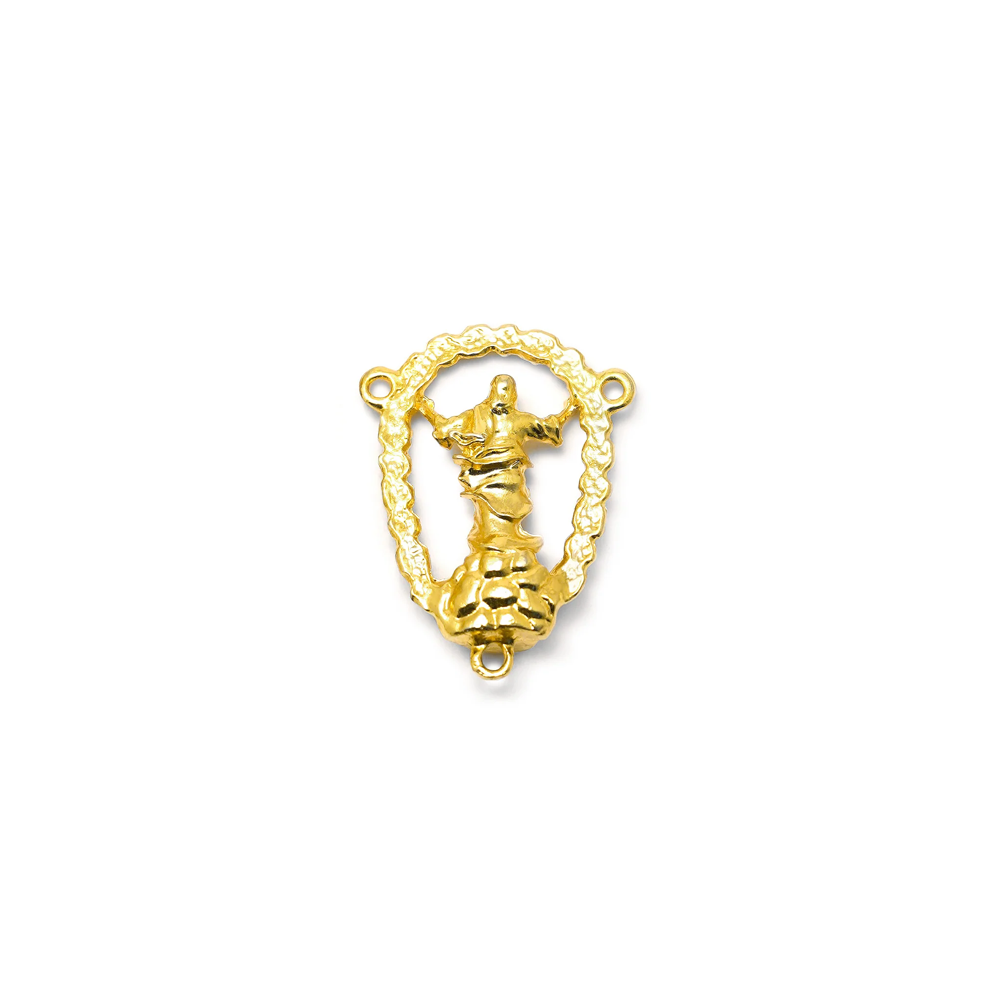 Holy Easter Gold Rosary with crystal beads - Image 5