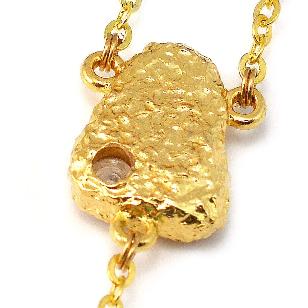 Lourdes Grotto Cloisonne Floral & Gold Rosary - Image 4