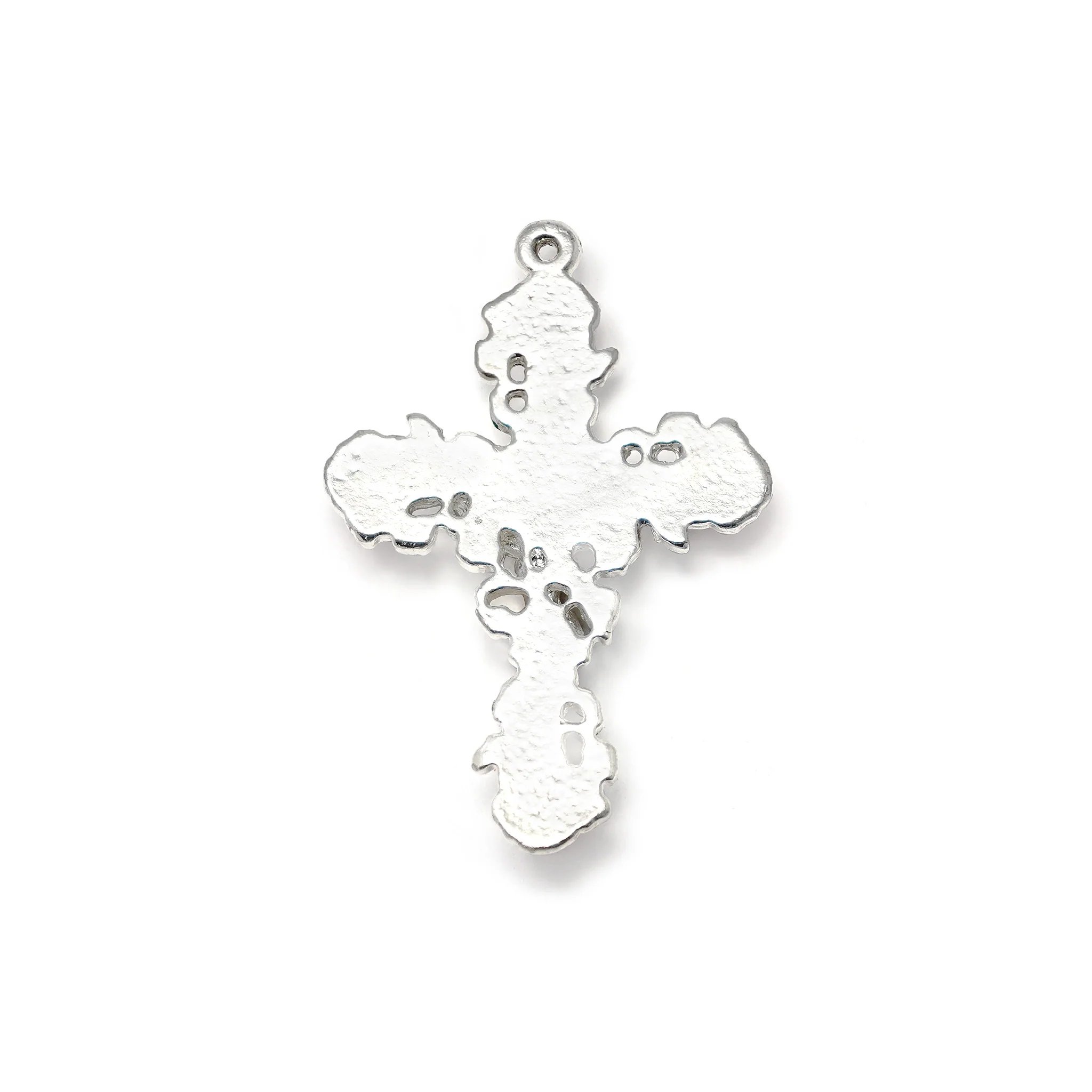 Lourdes Roses & Saint Bernadette Rosary with Pearl, Silver & Enameled - Image 3