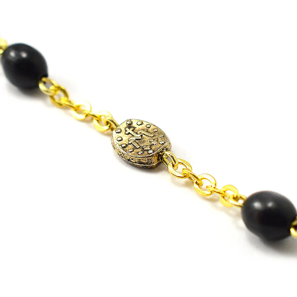 Our Lady of the Miraculous Medal Rosary with Italian Wood - Image 6