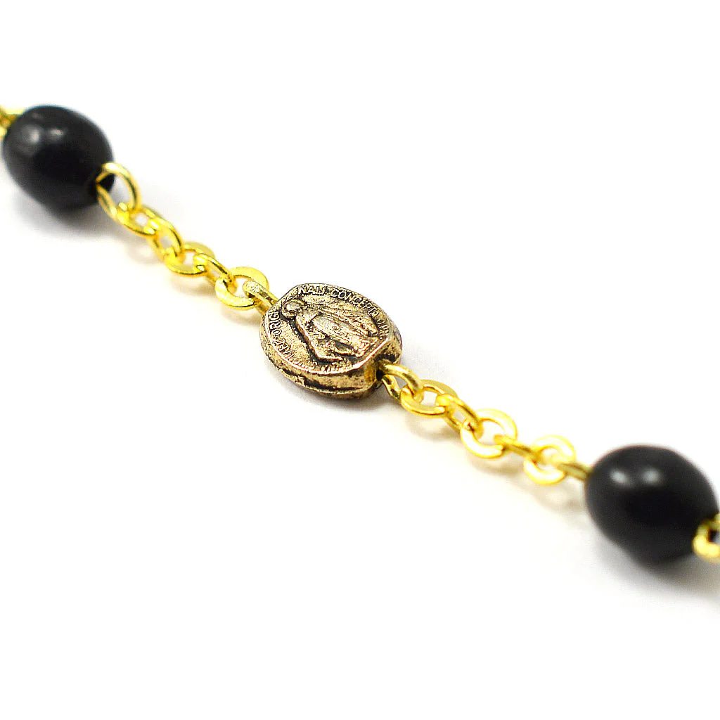 Our Lady of the Miraculous Medal Rosary with Italian Wood - Image 7