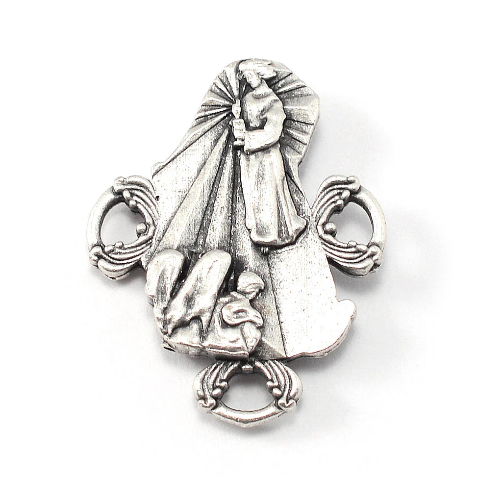 Our Lady of Fatima Rosary with Red & White Beads - Image 5