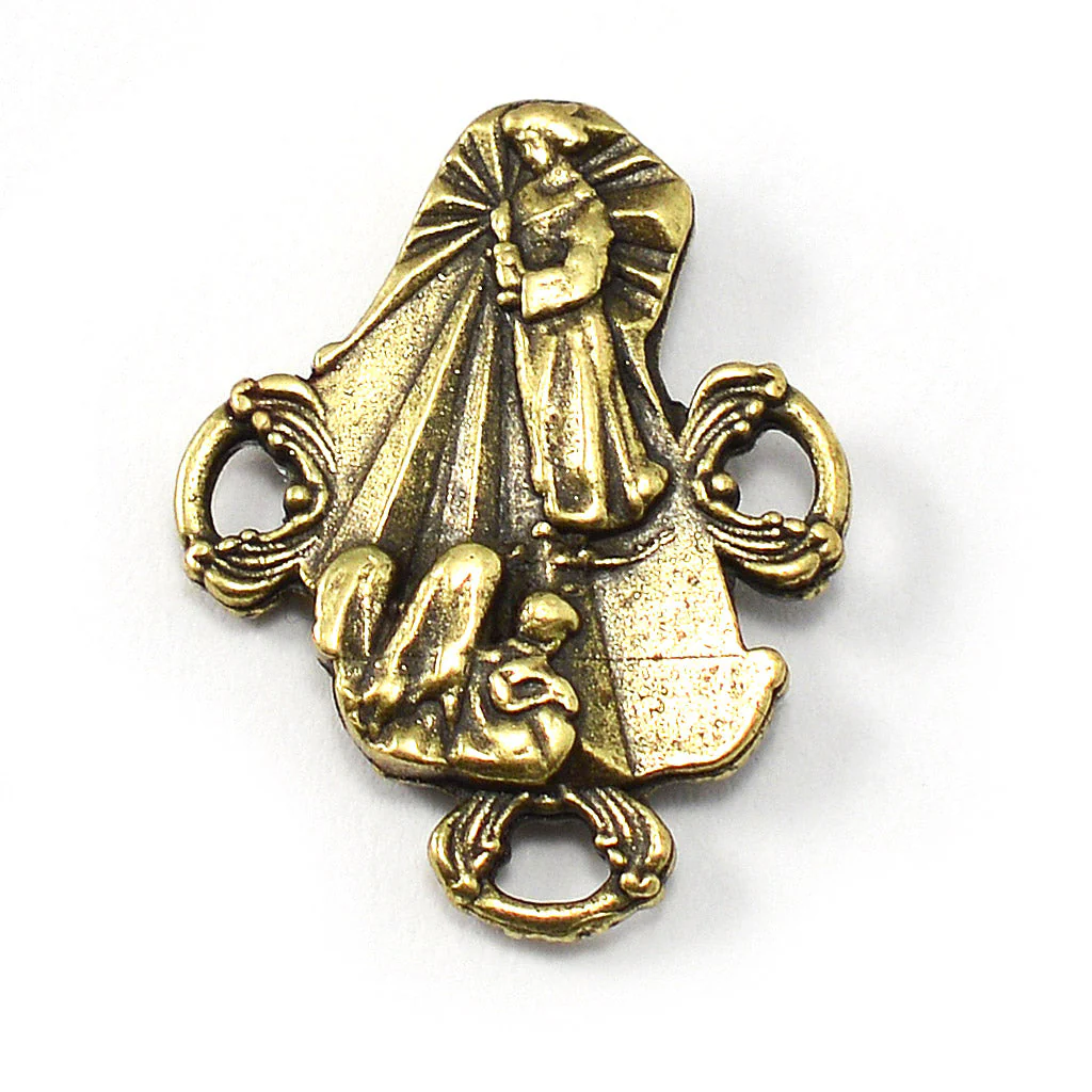 Our Lady of Fatima Rosary with Italian Olivewood Beads - Image 5