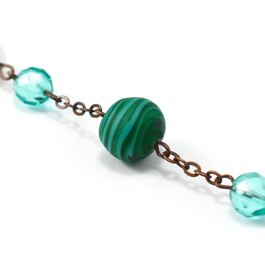 Our Lady of Knock Queen of Ireland Rosary with Murano Glass - Image 6