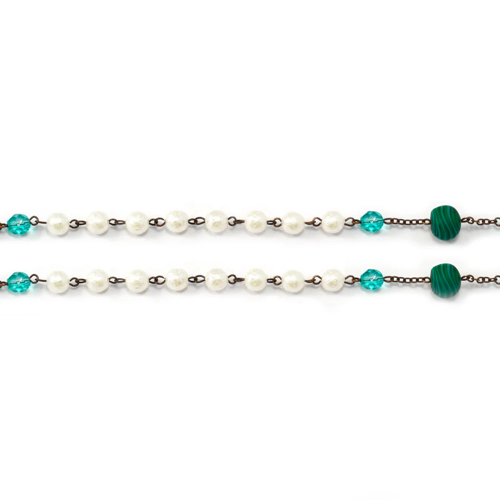 Our Lady of Knock Queen of Ireland Rosary with Murano Glass - Image 7