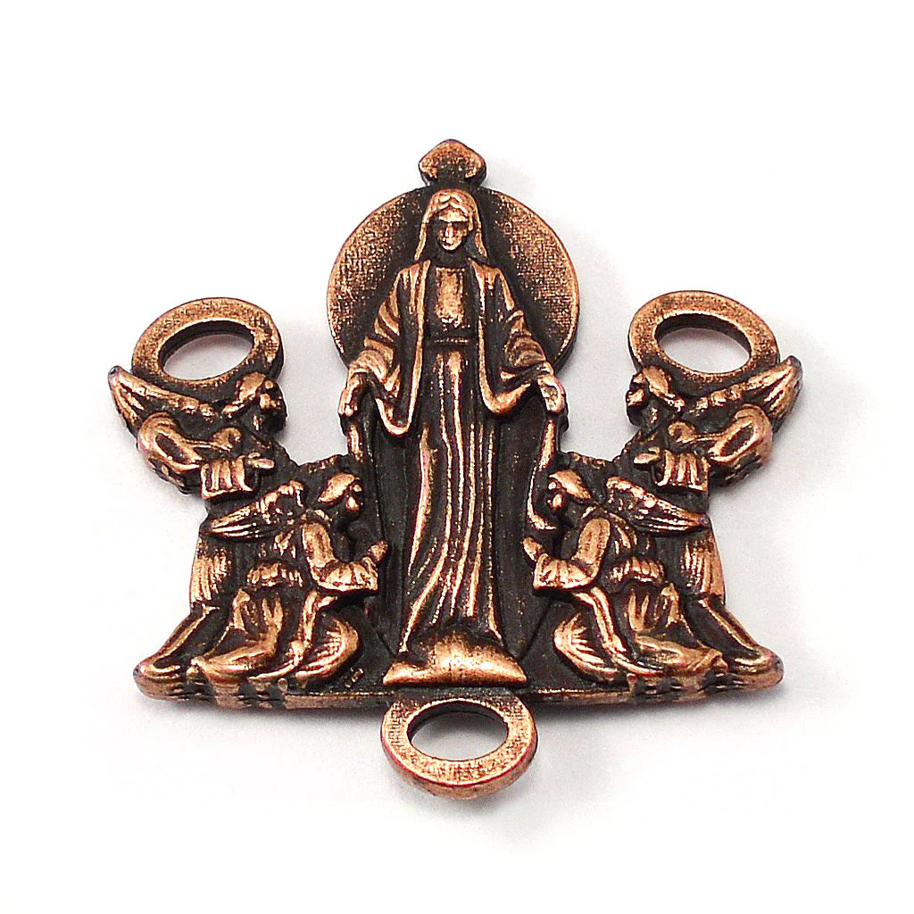 Our Lady of Lourdes Rosary with Hematite - Image 4