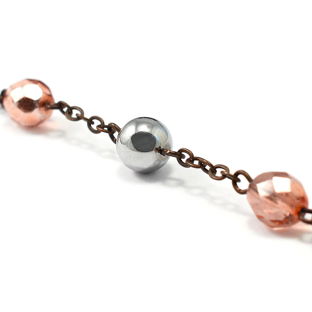 Our Lady of Lourdes Rosary with Hematite - Image 6