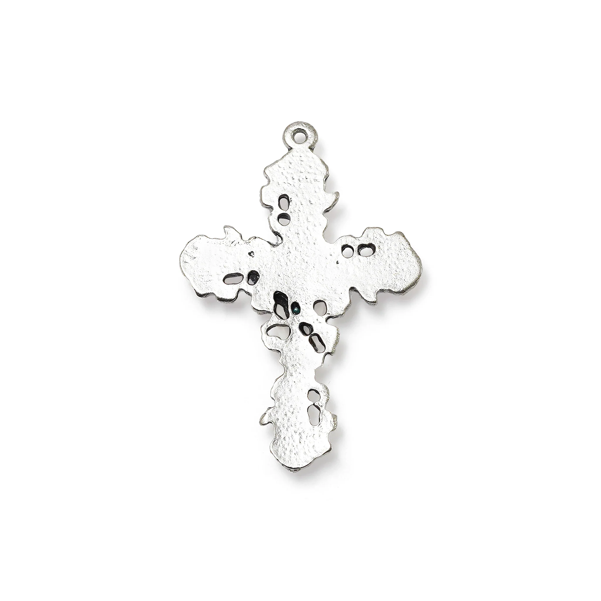 Madonna Roses & Lilac Murano Rosary - Image 3