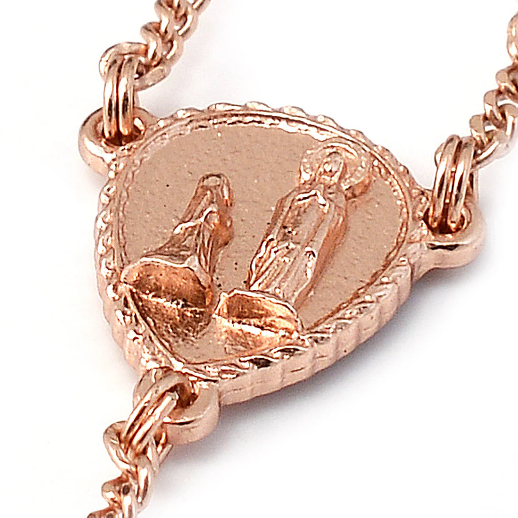 Precious Rose Quartz & Rose Gold Rosary - Image 4