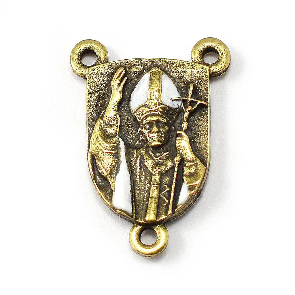 Saint John Paul II Rosary, Bronze - Image 4