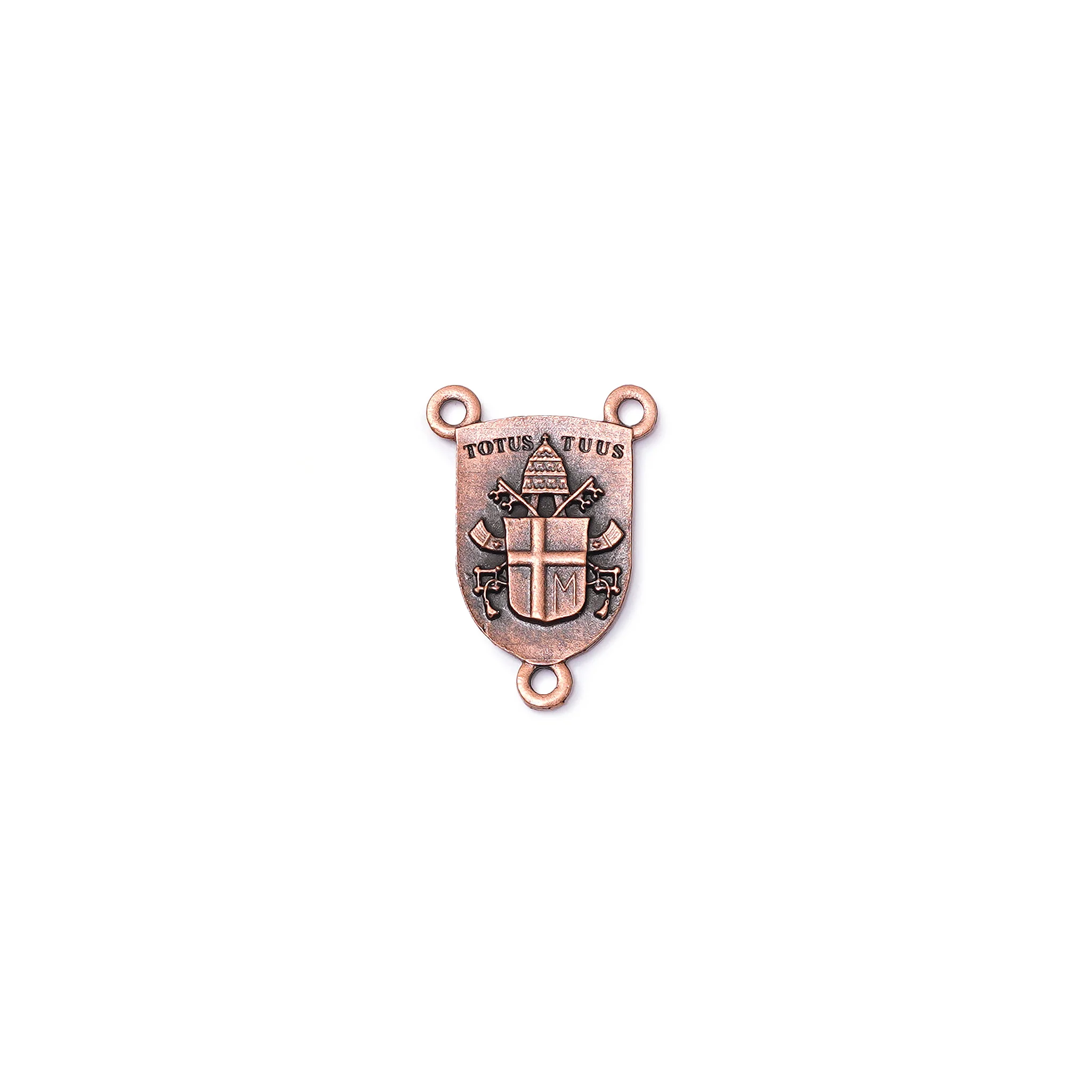 Saint John Paul II Rosary in Antique Copper with Genuine Murano Glass - Image 5