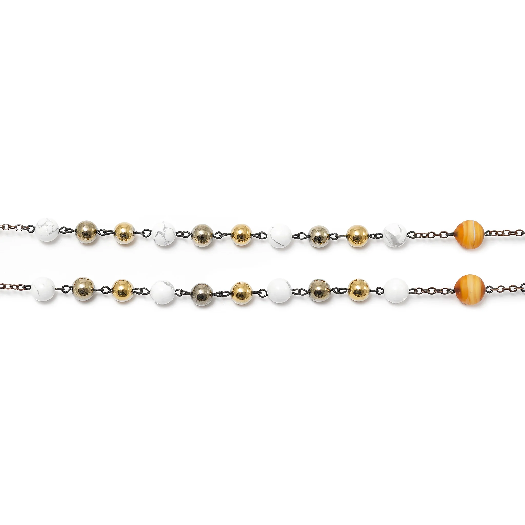 Saint John Paul II Rosary in Antique Copper with Genuine Murano Glass - Image 6