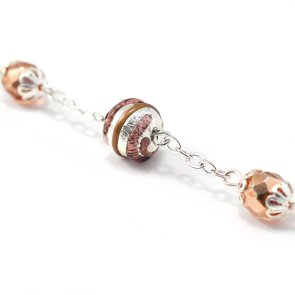 Saint John Paul II Rosary, Blush & Silver - Image 6