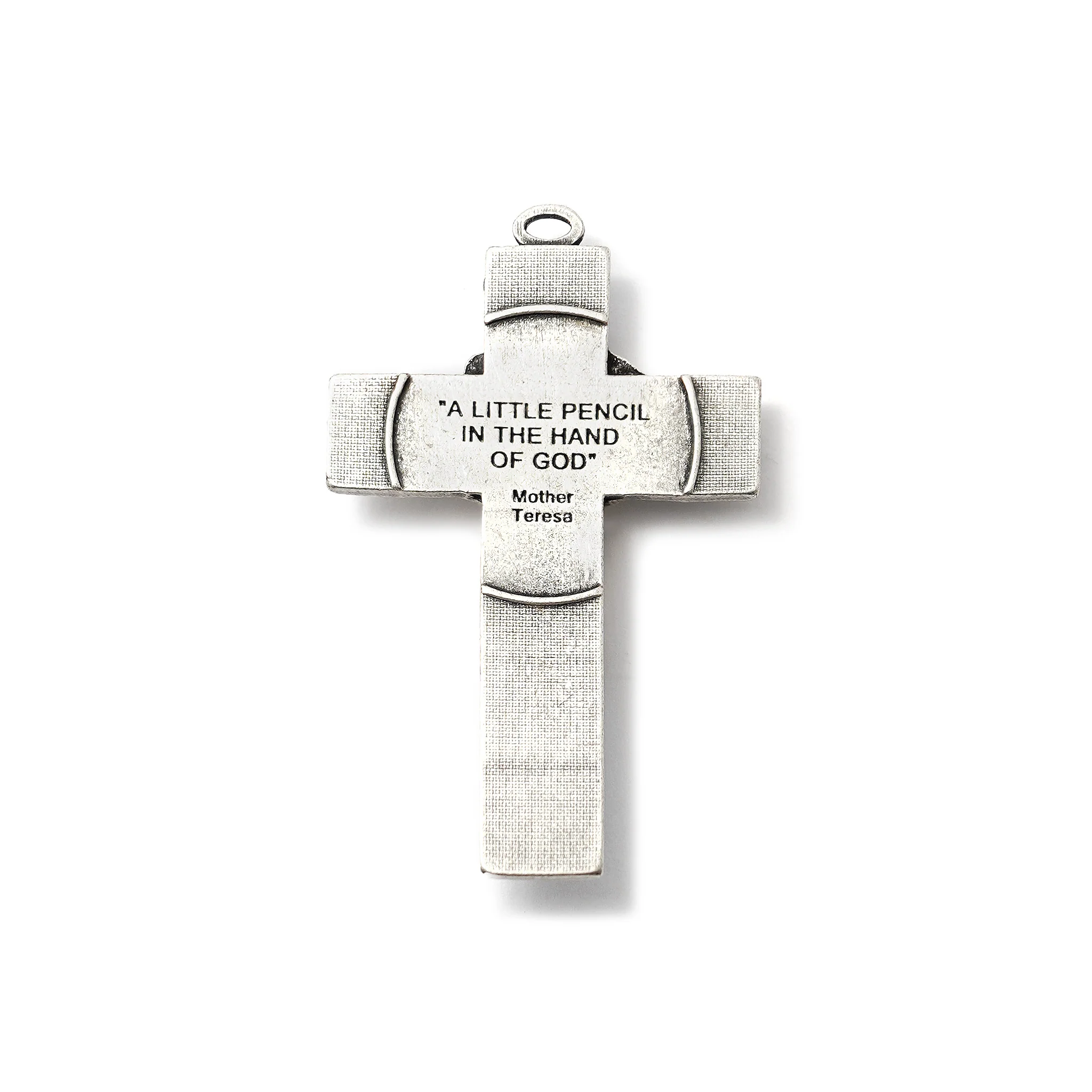 Saint Mother Teresa of Calcutta Rosary with Murano Glass - Image 3