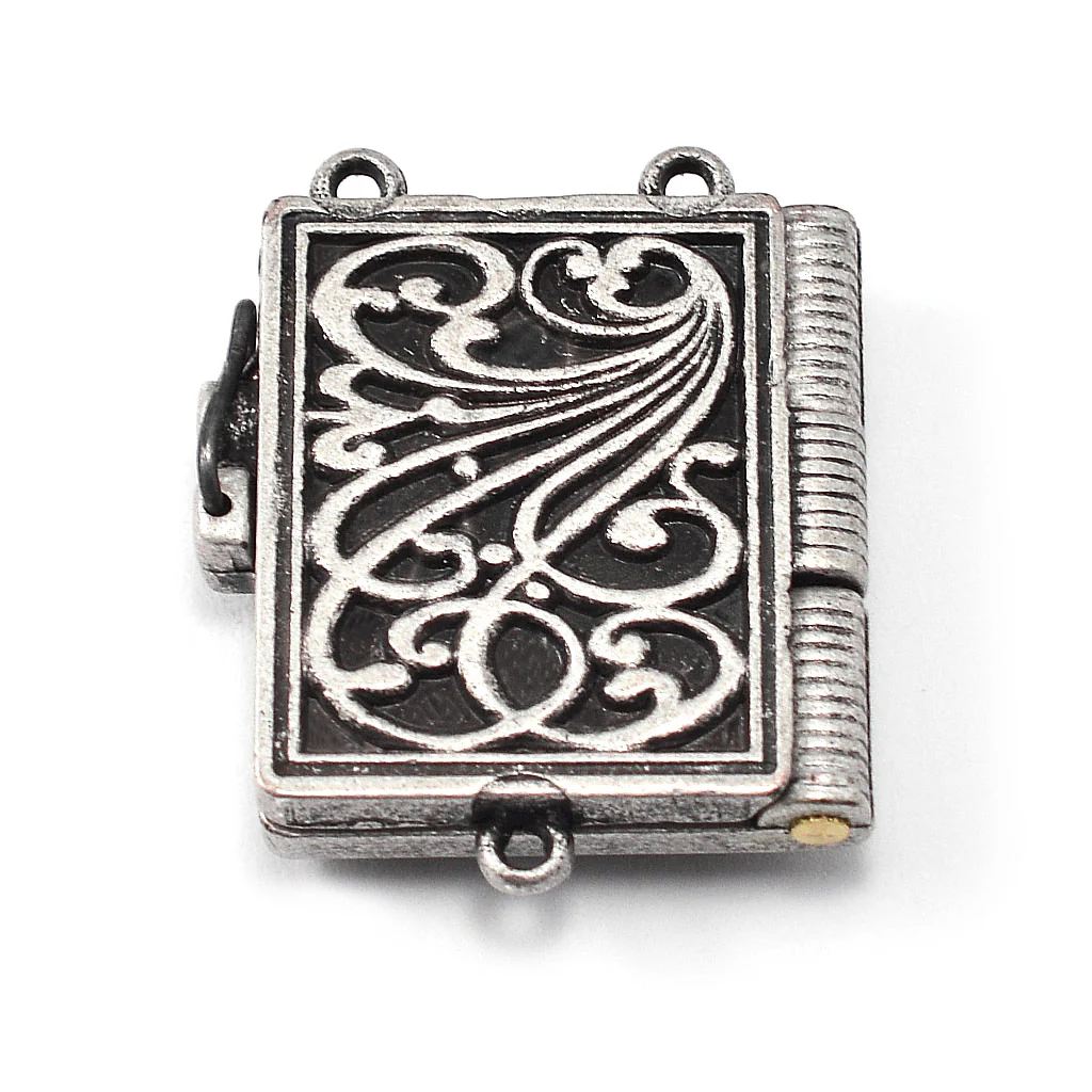 Saint Benedict Booklet Rosary, Italian Wood & Silver - Image 6